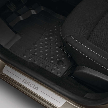 Dacia Rubber Floor Mats  Raised Edge - Sandero